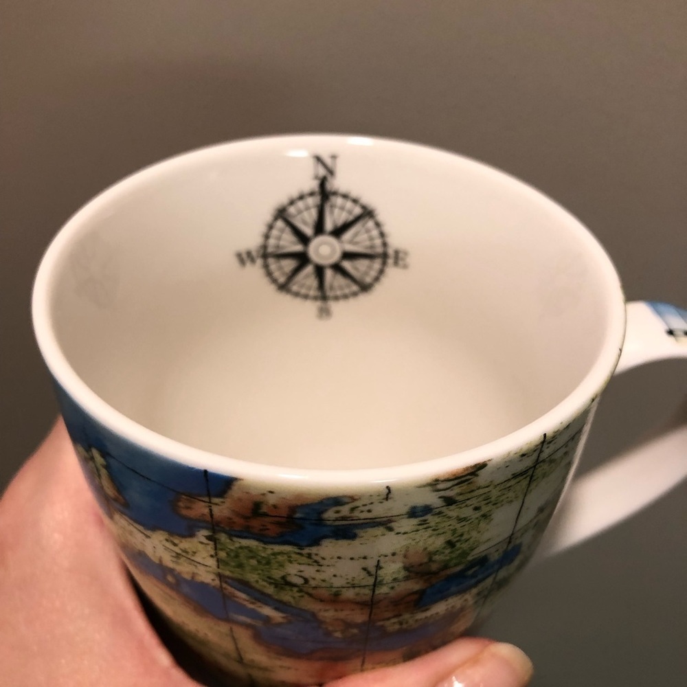 The Globe Coffee Tea Mug by Paul Cardew - Compass - Picture 5 of 8